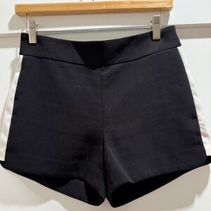 JCrew Black Athletic Stripe High Waist Shorts Sporty Chic